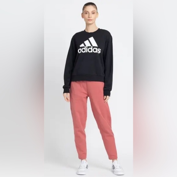 Adidas Logo Black Long Sleeve Sweatshirt - Picture 5 of 8